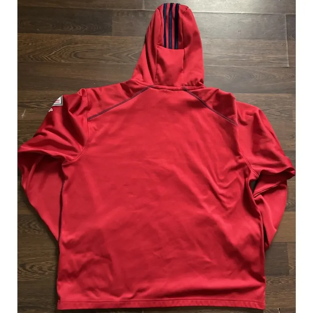 Rare Find Adidas Red Bull New York Red Men's Hoodie Size L A6N004 2014
